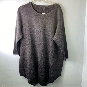 ***Chelsea & Theodore Black and Silver Sparkle Sweater NWT***2X
